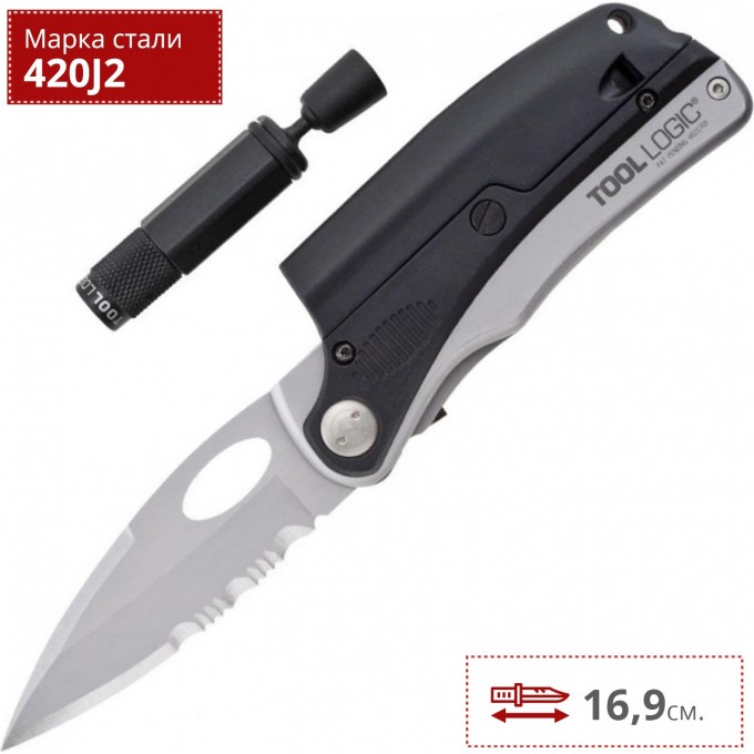 Нож SOG TOOLLOGIC PROSILVER MAGNETIC TLSLP1